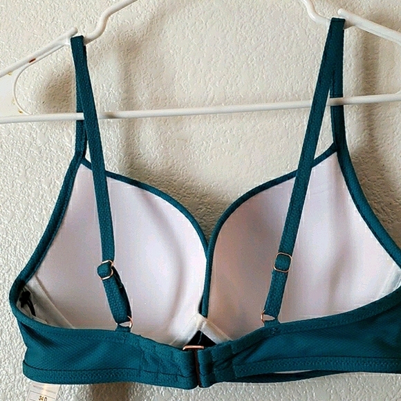 Shade & Shore Ocean BlueUnderwire Bikini top in Size 34C # - Picture 5 of 10
